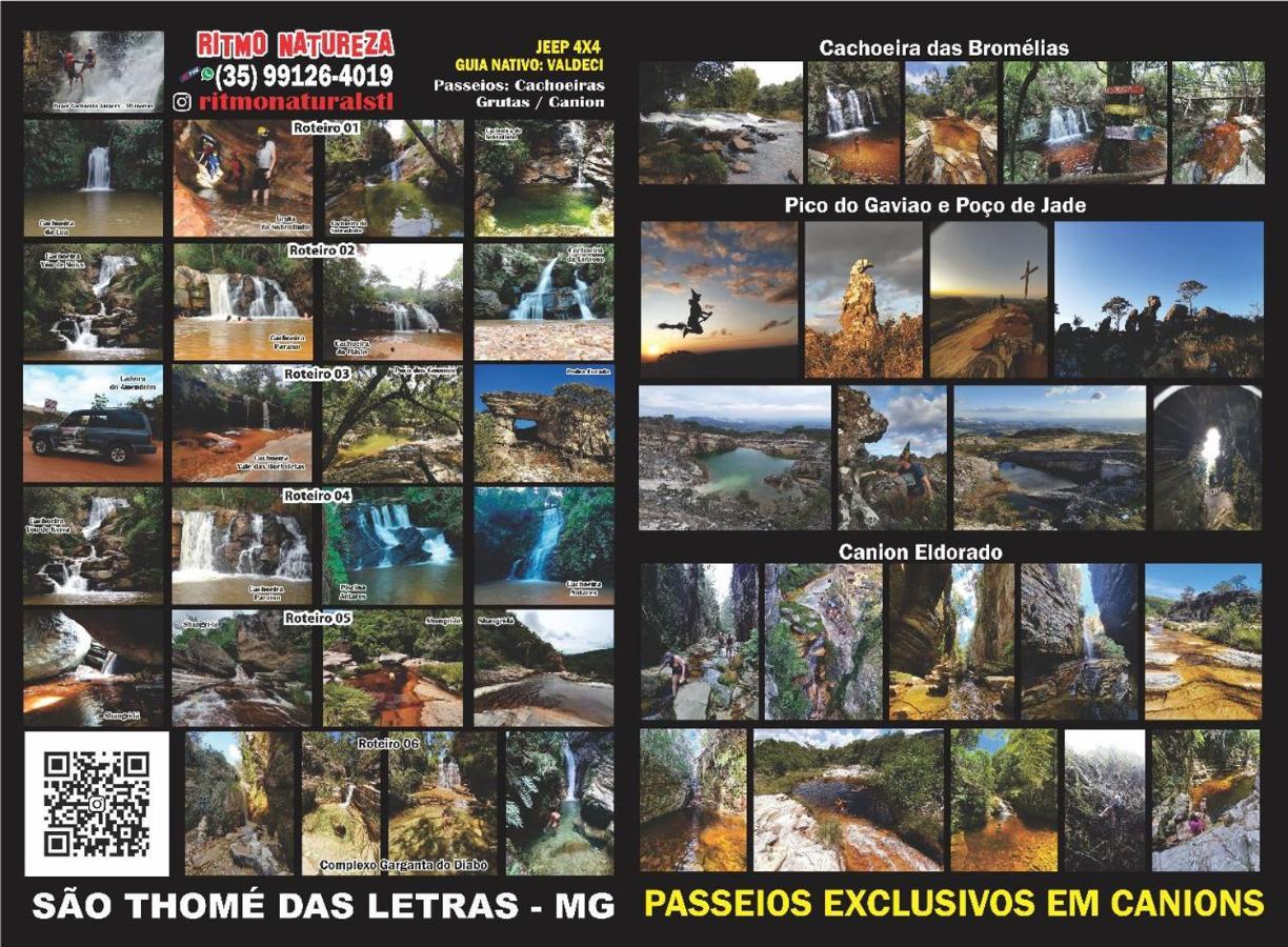 Pousada Ritmo Natureza São Tomé das Letras Bagian luar foto